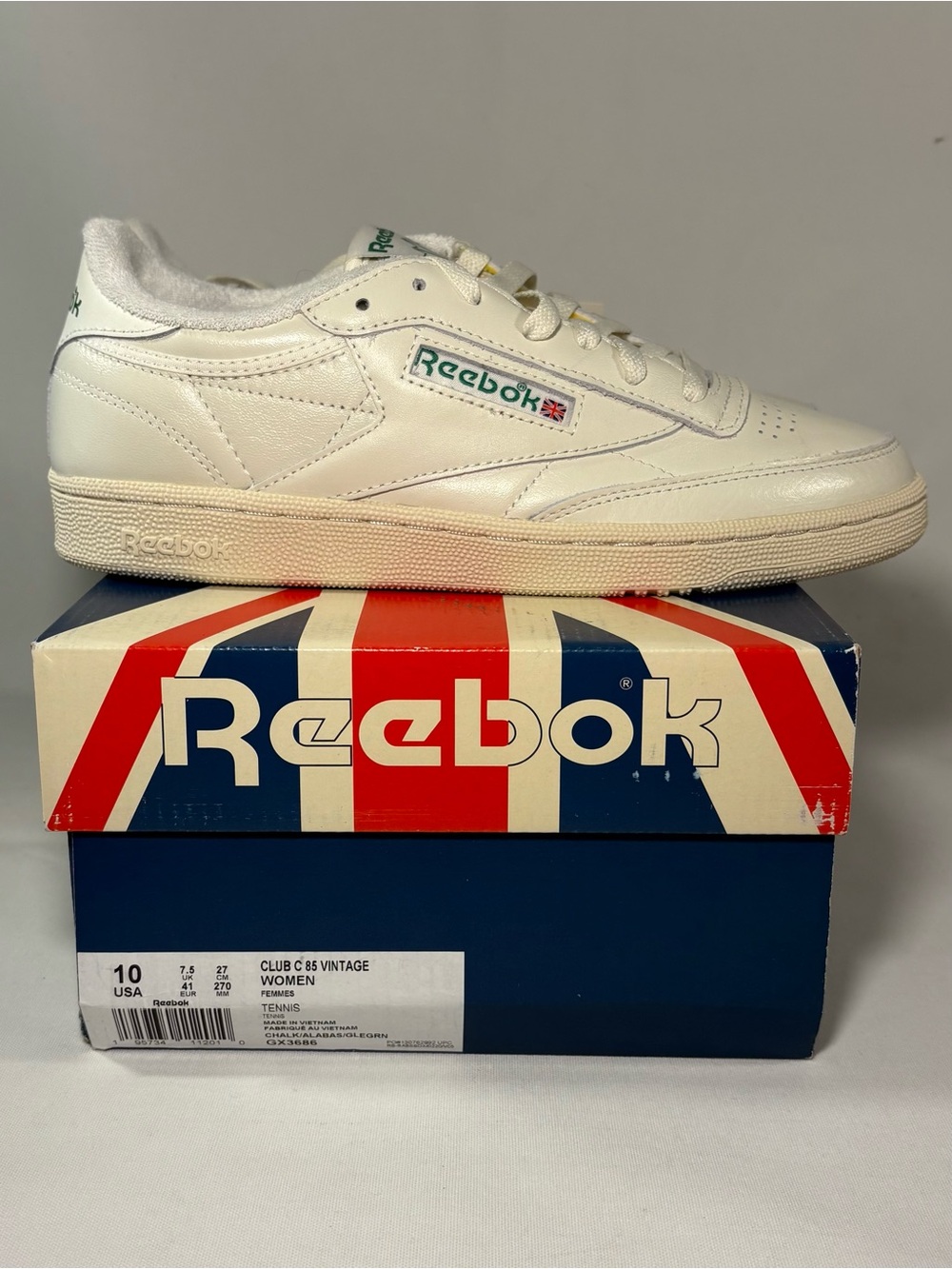 📚 REEBOK CLUB C 85 VINTAGE CHALK GREEN WOMEN'S SHOES SIZE 10 SNEAKERS - NEW 📚